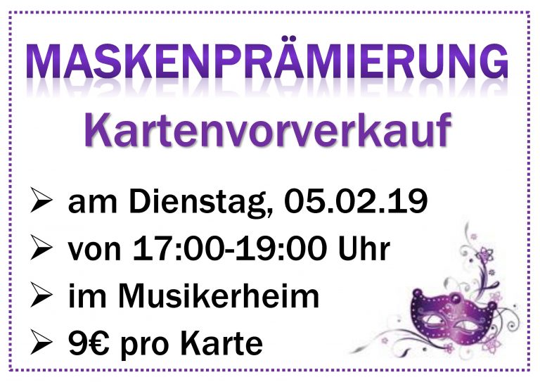 Kartenvorverkauf Plakat